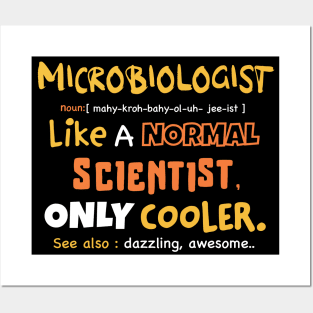 microbiologist definition design / microbiology student gift idea / microbiologist present / funny microbiology design / dad present, mom present Posters and Art